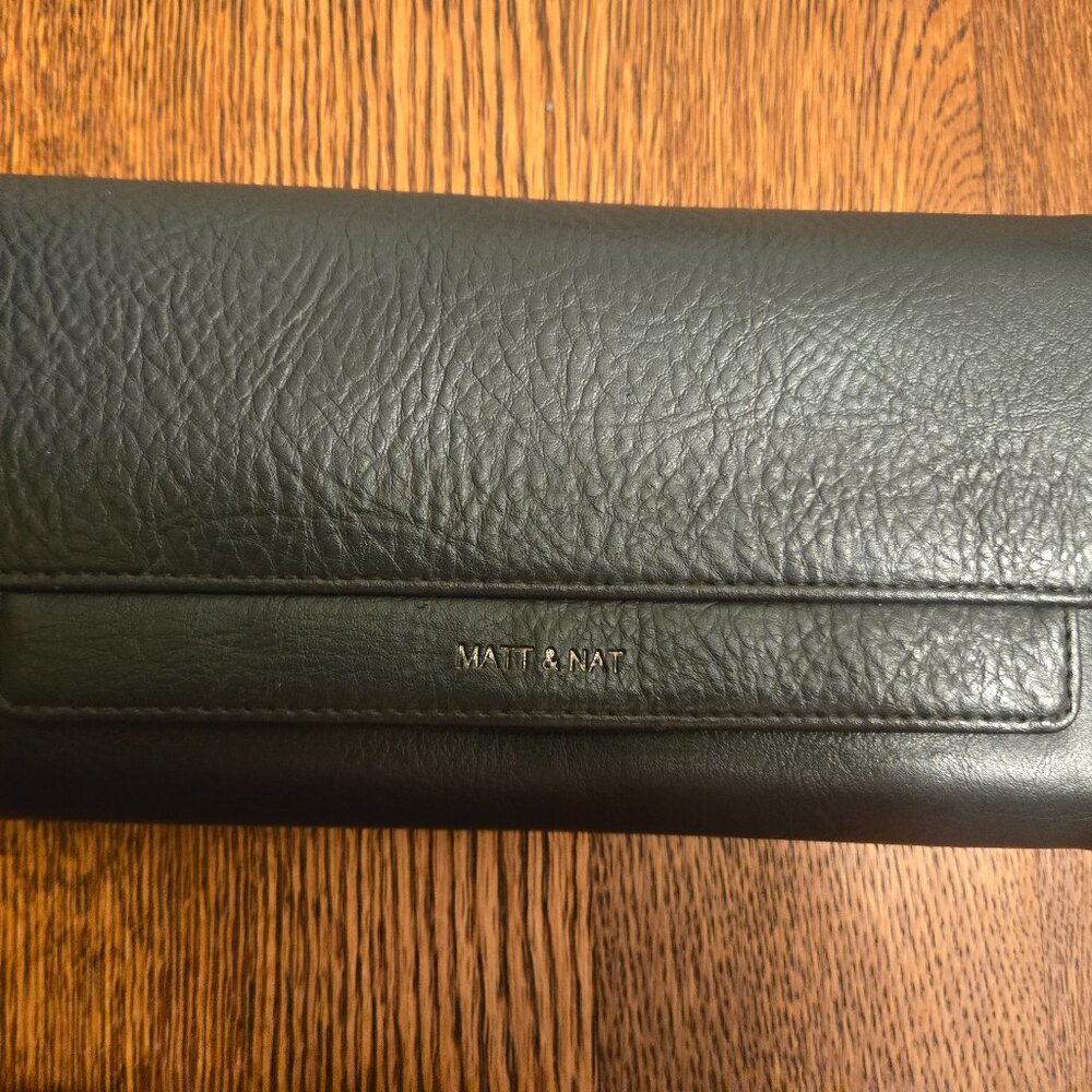 Matt & Nat Black Vegan Wallet